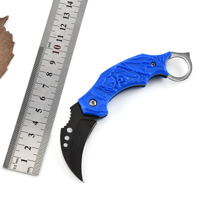 Factory Direct Sales Folding Knife Outdoor Multifunctional Folding Knife Camping Tactical Knife Cutting Blade Life-Saving Knife Self-Defense Knife