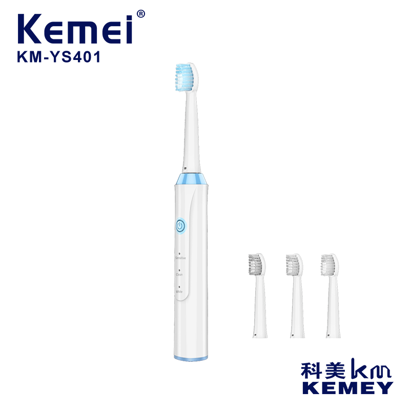 Cross-Border Factory Direct Supply Electric Toothbrush Comei KM-YS401 Sonic Electric Toothbrush USB Charging Waterproof Design