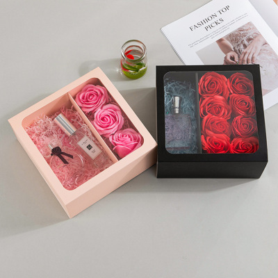 520 Gift Box Transparent Hand Flower Box Birthday Gift Box Eternal Life Flower Box Lipstick Gift Box Flower Gift Box