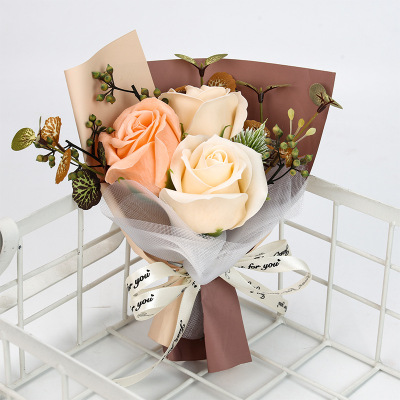 Teacher's Day Valentine's Day Jewelry Box Gift Box Aromatherapy Accessories Bouquet Rose Soap Flower Dried Flower Gift