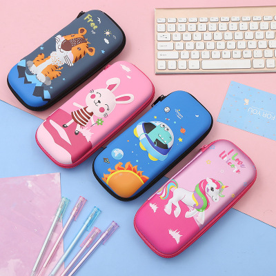 Elementary School Student Cartoon Stationery Box Children School Supplies Storage Box Kindergarten Prizes Gift Pencil Bag Wholesale