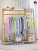 Simple Modern Bedroom Wood Floor Coat Stand Clothes Rack Large Clothes Hanger Combination Clothes Hanger Storage Shelf