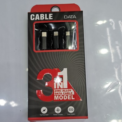 [Cross-Border] Woven One-to-Three Mobile Phone Data Cable Suitable for Android 16type-C Interface