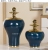 Guyun Direct Selling Ceramic Crafts Light Luxury Decoration Handmade Blue Golden Edge High Temperature Vase Candy Box
