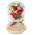 Cross-Border Amazon Rose Soap Bouquet Teacher's Day Valentine's Day Gift Preserved Fresh Flower Glass Cover LED Light Gift Box