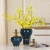 Guyun Direct Selling Ceramic Crafts Light Luxury Decoration Handmade Blue Golden Edge High Temperature Vase Candy Box