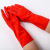 New Fleece-Sprayed Household Cleaning Gloves Laundry and Dishwashing Rubber Gloves Multi-Color Waterproof Kitchen Household Protective Gloves