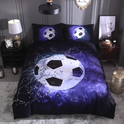 AliExpress Amazon Bedding Popular 3D Printing Three Or Four Piece Suit Cross-Border Foreign Trade Home Textile Football Basketball Sports