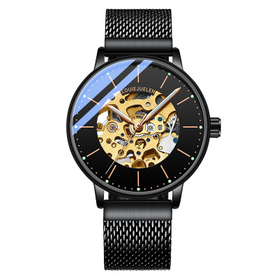 Beros Best-Seller on Douyin Mechanical Watch Simple Male Waterproof Source Fashion Factory Direct Sales