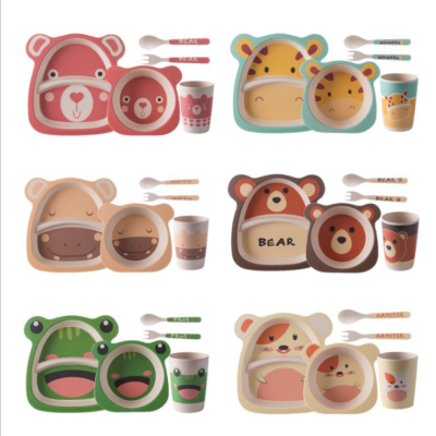 Creative Children's Bamboo Fiber Tableware