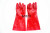 35cm Red Oil-Resistant PVC Gloves Screw Type Polyester Lining Gloves Non-Slip Oil-Resistant Acid and Alkali-Resistant Industrial Labor Insurance Gloves