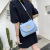 Cute Fashion Crescent Ear Flip Shaped Shoulder Bag 2021 Korean Style Stitching Personalized Design Ins Messenger Bag