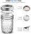 Glass Mason Jar Diamond Diamond Sealed Jar Cold Brewed Coffee Jam a Bottle of Honey Mason Storage Bottle Cool Drinks Cup