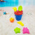 Summer Children's Beach Toys Plastic Water Castle Bucket Boys and Girls Seaside Water round Barrel Amusement Park Shovel