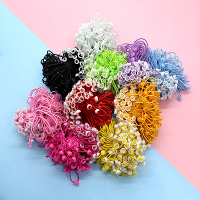 Best-Selling Small Bowl Rubber Band Hair Band Children's Ornament Accessories Handmade DIY Korean Style Headdress White Bowl Material