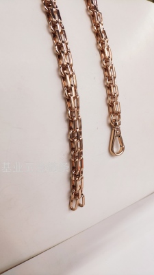 Jiye Hardware Chain Three Rows without Flowers Flat Chain Luggage Accessories Clothing Various Sizes and Specifications Customization