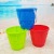 Summer Children's Beach Toys Plastic Water Castle Bucket Boys and Girls Seaside Water round Barrel Amusement Park Shovel