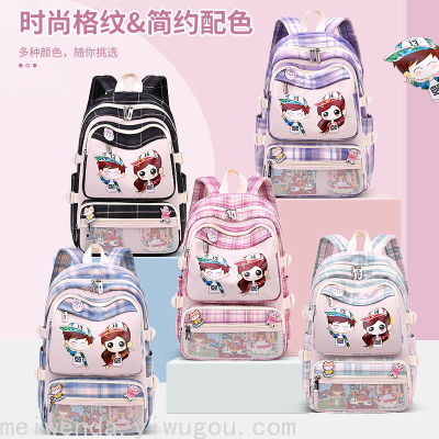 Primary School Student Schoolbag Grade 1-2-6 Lightweight Burden Alleviation Spine Protection Children Backpack Z2281