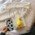 Cartoon Tote Bag Pu2021 Summer Little Fresh Girl Cute Duck Ins Internet Celebrity Shoulder Messenger Bag