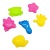 Beach 7-Piece Set Toy Sand Shovel Rake Hourglass round Castle Bottled Water Sand Bucket Amusement Park Toy