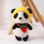 Cute Panda Ornaments Plush Doll Cartoon Key Button Creative Pendants Men and Women Couple Bags Pendant Small Gift