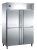 Six-Door Kitchen Freezer Restaurant Freezer Frozen to Keep Fresh Cabinet Freezer Stainless Steel Large Capacity