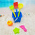 Children's Beach Toys Large Shovel Diamond-Shaped Large Castle Bucket Set Plastic Sand Bucket Play House Toys