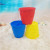 New Children Sand Playing Set Tools Men's and Women's Beach Toy Bucket round Barrel Castle Bucket Plastic Seaside Rake Shovel