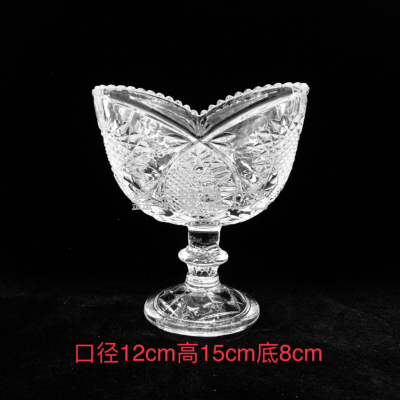 2Spot Supply Crystal Glass Goblet Juice Cup Ice Cream Cup Home Storage Collection Furnishings Ornaments