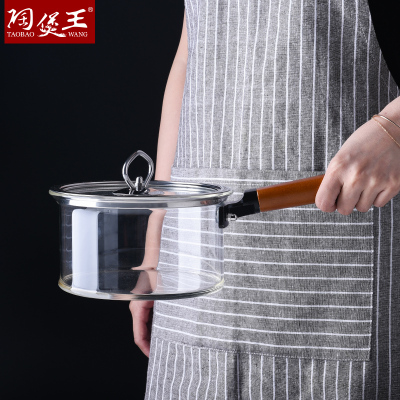 Good-looking Borosilicate Heat-Resistant Fungus Glass Pot Soup Pot Electric Ceramic Stove Open Flame Direct Use