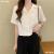 White Short-Sleeved Shirt Women's Design Sense Niche Korean Style Chic Top Summer 2021 New Short Temperamental Shirt