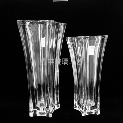 2Crystal Glass Transparent Lucky Bamboo Lily Hydroponic Plant Vase Creative Simple Nordic Style Home Decorations