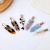 Japanese and Korean New Sweet Girl Gradient Leopard Print BB Clip Fringe Hairpin Retro Mori Style Acetate Hairpin Ladies Headdress