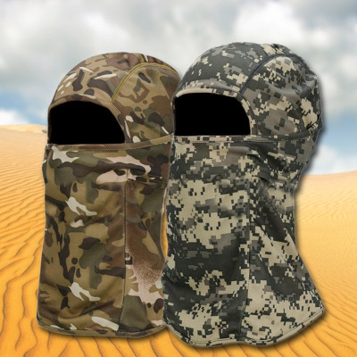 Camouflage Tactics Headgear Outdoor Sun Protection Anti-Sand Camouflage Thermal Cycling Mask Tactical Equipment