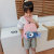 New Cloth Backpack Cute Cartoon Bag Fish Dolphin Kindergarten Backpack Korean Boys Girls' Backpack