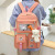 Schoolbag Female Junior High School Student Lightweight Primary School Student Fresh Cute Girl Heart Three to Grade Five, Grade Six Large Capacity Backpack