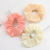 Korean Internet Celebrity Ins Style Candy Color Pleated Large Intestine Hair Band Fashion Simple Solid Color Fabric Craft Large Intestine Ring Hair Rope