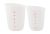 Thickened Silica Gel Measuring Cup with Scale 500ml/250ml Baking High Temperature Resistant Silica Gel Measuring Cup Batter Distribution Cup