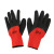13-Pin Red Gauze Black Foam Labor Gloves Factory Wholesale Construction Gloves Non-Slip Latex Worker Gloves