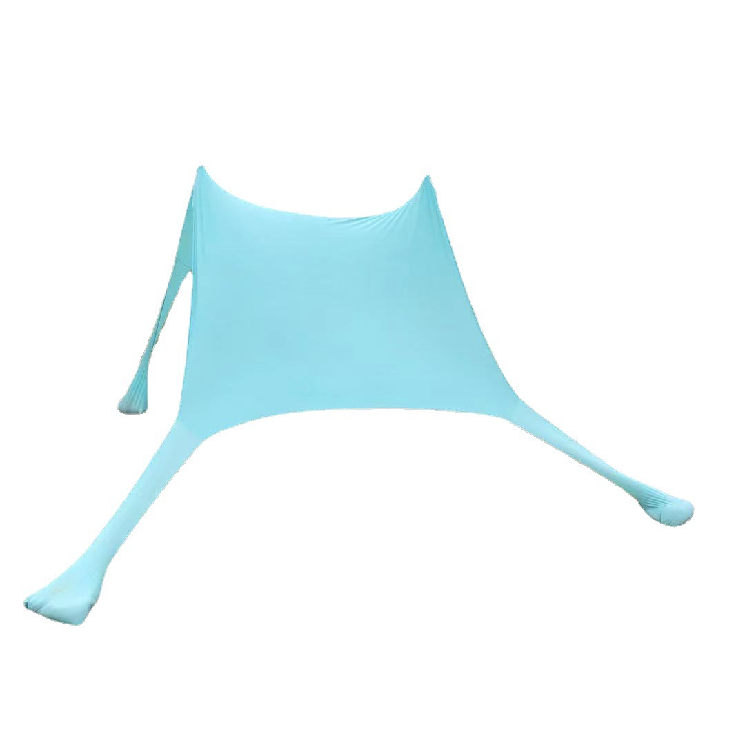 升级户外便携式沙滩莱卡连体天幕防晒遮阳乘凉棚钓鱼露营天幕棚