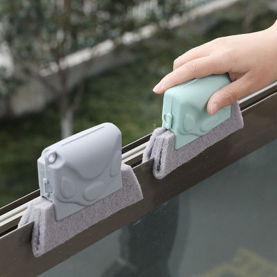 Window Cleaning Brush Groove Dead Angle Gap Glass Squeegee Cleaning Tool Groove Window Gray Multifunctional Door Seam Wiper