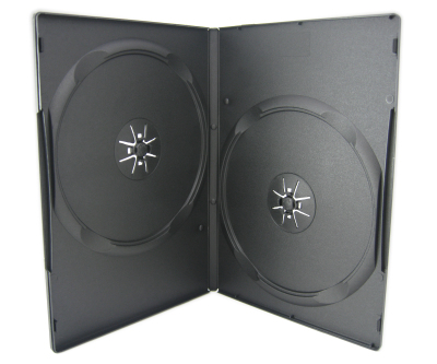double 9mm black dvd case,dvd box,cd case ,cd box