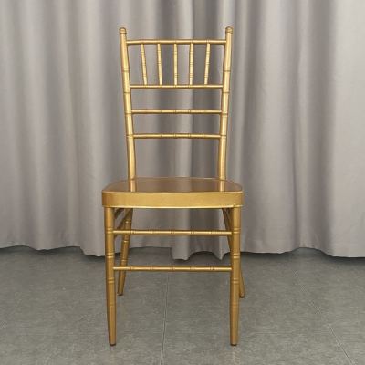 Nordic Bamboo Chair White Iron Dining Chair Outdoor Lawn Wedding Chair Golden Banquet Wedding Hotel Armchair