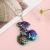 Seven-Color Sequins Love Reflective Glossy Stitching Plush Key Chain Pendant Bag Hanging Decoration Factory Direct Supply Cross-Border