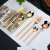 Set Stainless Steel Portugal 24 Pieces Golden Set Magic Color Knife, Fork and Spoon 16-Piece Gift Box Tableware