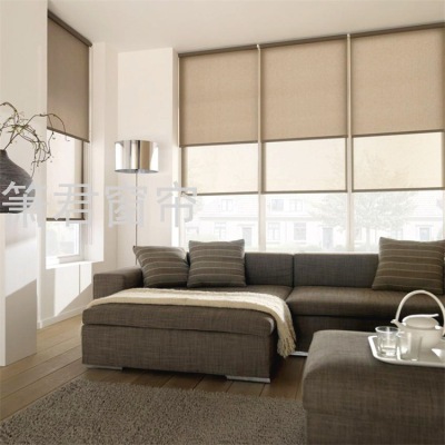 SOURCE Manufacturer Curtain Office Household Shading Sunshade Soft Gauze Curtain Louver Curtain Roller Shutter