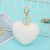 Customized Cute Love Shaped Hair Ball Valentine's Day Gift Plush Pendant with Keychain Peach Heart Hairy Ball