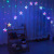 Factory Customized Led Starry Five-Pointed Star Curtain Light Indoor Decoration Wedding Festival Neon Lights Star Light String