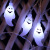 LED Halloween Decorative String Lights Room Layout Bar Theme Party Battery Ghost Colored Light String Star Light