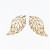 Children's Hair Accessories Alloy Leaves Pendant Accessories Electroplating Jewelry Earrings Pendant Earring Material Handmade DIY Hair Accessories